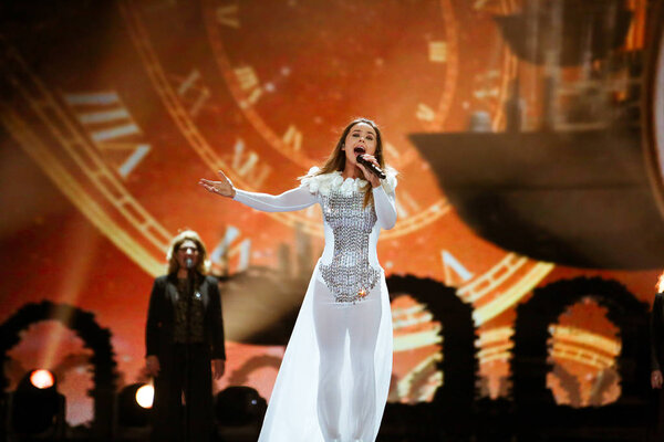 Линдита из Албании на "Евровидении"
