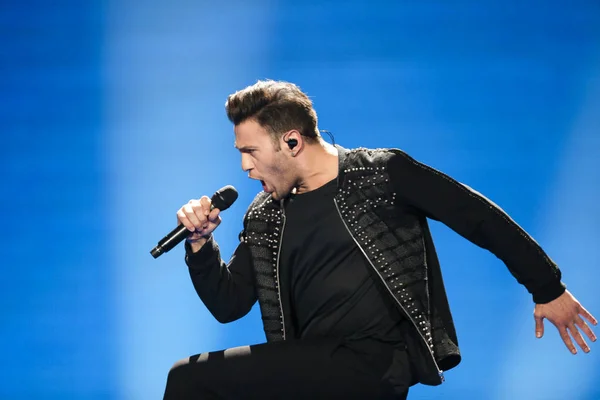 Hovig  from Cyprus at the Eurovision Song Contest — Stock Photo, Image