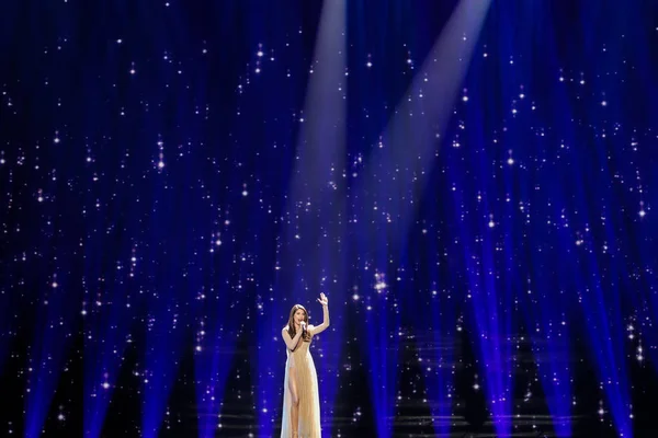 Demy dalla Grecia all'Eurovision Song Contest — Foto Stock