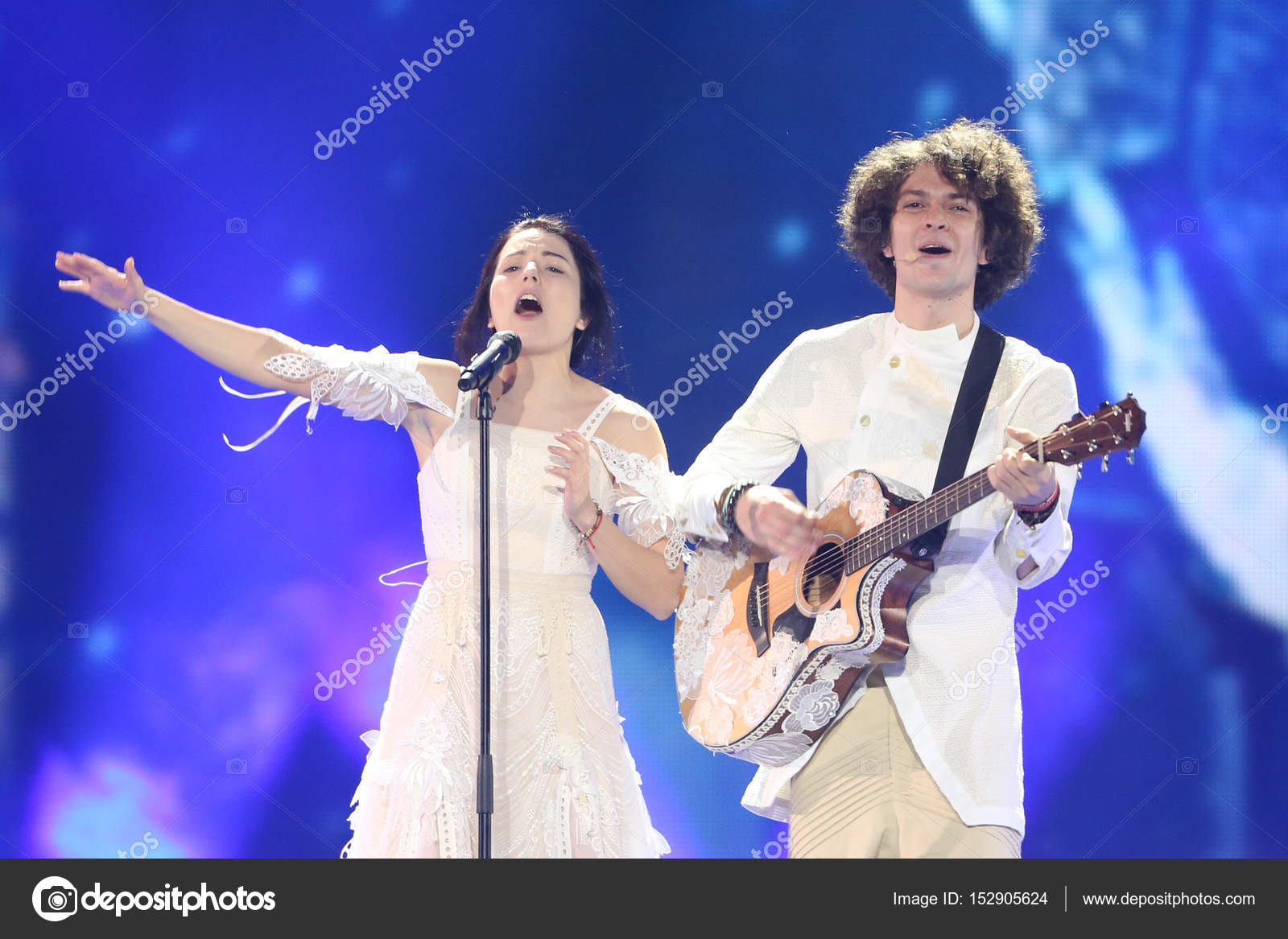 Naviband from Belarus Eurovision 2017 Stock Editorial Photo