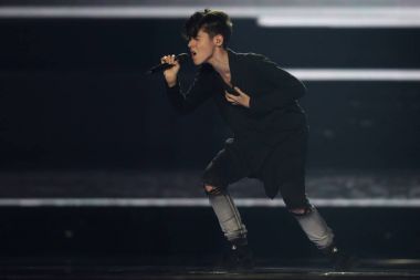 Kristian Kostov from Bulgaria Eurovision 2017 clipart