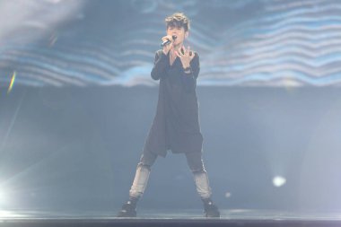 Kristian Kostov from Bulgaria Eurovision 2017 clipart