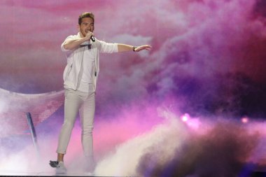 Nathan Trent from Austria Eurovision 2017 clipart