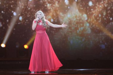 Anja Nissen from Denmark  Eurovision 2017 clipart