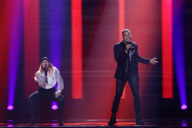  Valentina Monetta & Jimmie Wilson Eurovision 2017 clipart