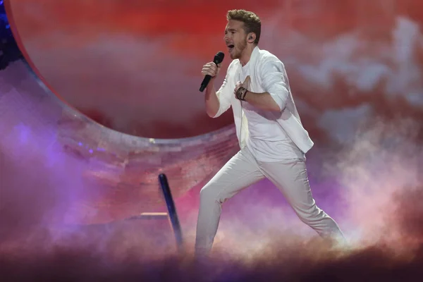 Nathan Trent från Österrike Eurovision 2017 — Stockfoto