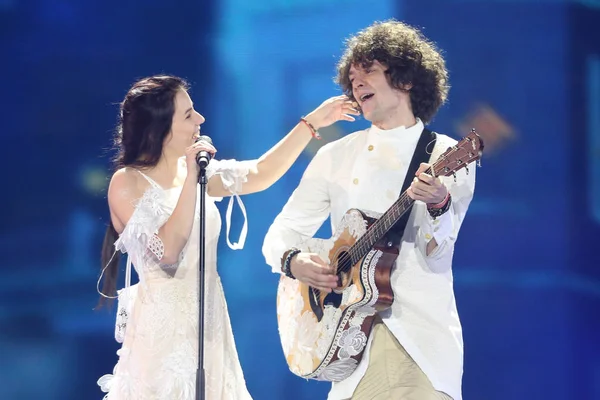 Naviband from Belarus  Eurovision 2017 — Stock Photo, Image