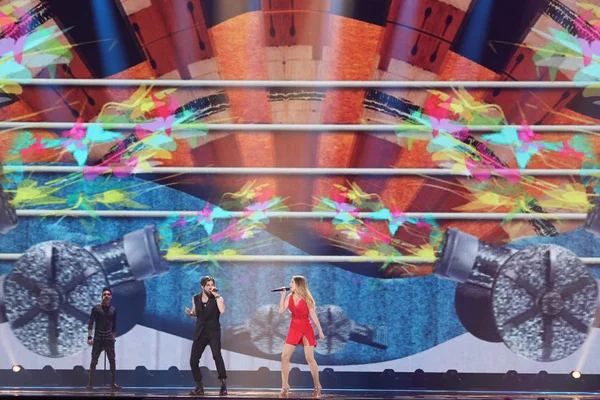 Ilinca & Alex Florea from Romania Eurovision 2017 — Zdjęcie stockowe