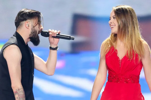 Ilinca & Alex Florea desde Romania Eurovision 2017 — Foto de Stock