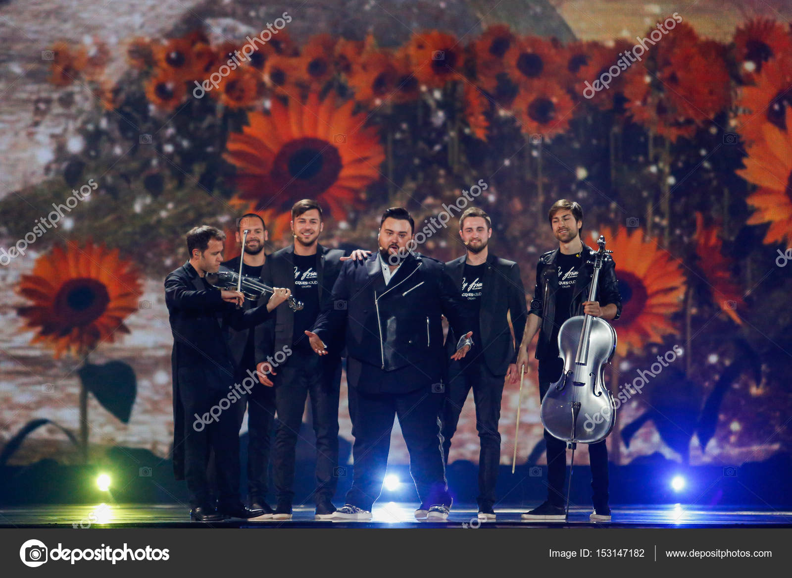 Jacques Houdek desde Croatia Eurovision 2017 — Foto editorial de stock