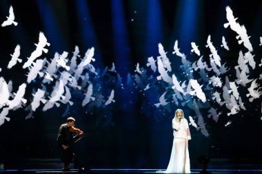 Kasia Mos from Poland Eurovision 2017 clipart
