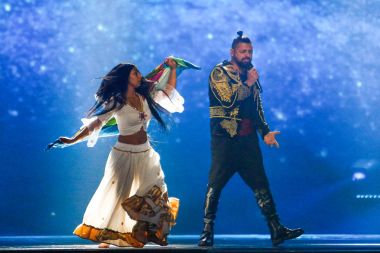 Joci Papai from Hungary Eurovision 2017 clipart