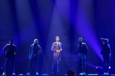 Robin Bengtsson from Sweden Eurovision 2017 clipart