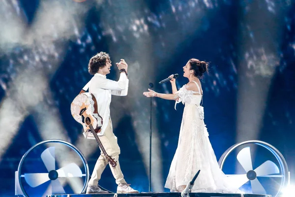 NAVI Band Valko-Venäjältä Eurovision 2017 — kuvapankkivalokuva