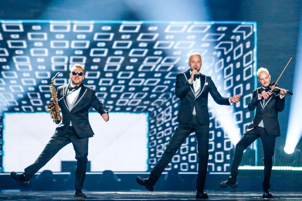 SunStroke Project uit Moldavië Eurovisie 2017 — Stockfoto