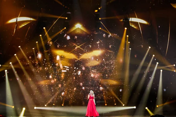 Anja Nissen Dánia Eurovíziós 2017-re — Stock Fotó