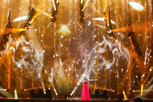 Anja Nissen από Δανία Eurovision 2017 — Φωτογραφία Αρχείου