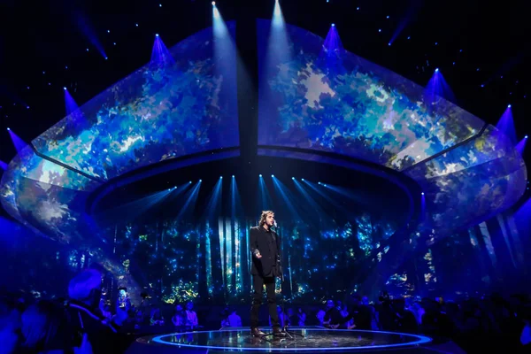 Salvador Sobral alkaen Portugal Eurovision 2017 — kuvapankkivalokuva
