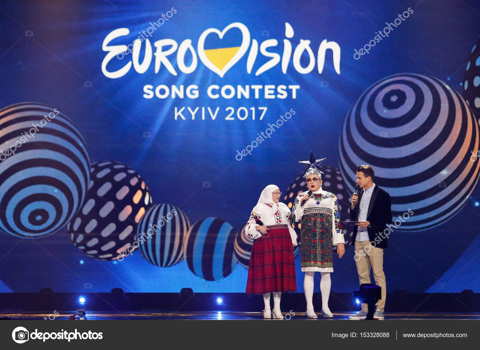 Верка Сердючка Из Украины "Евровидение-2017" – Стоковое.