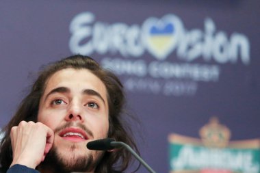  Salvador Sobral from Portugal Eurovision 2017 clipart