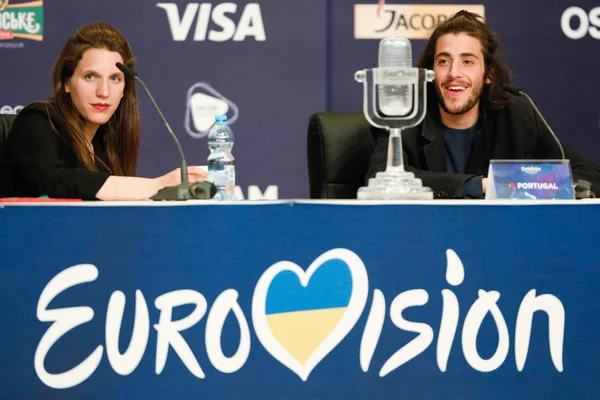 Salvador Sobral desde Portugal Eurovisión 2017 — Foto de Stock