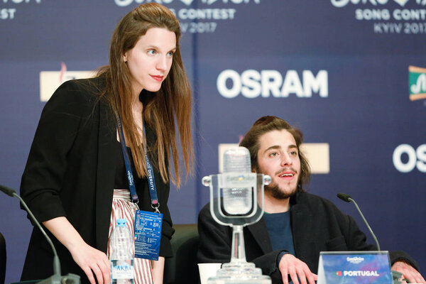  Сальвадор Собраль на "Евровидении 2017" в Португалии
