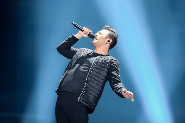 Hovig  from Cyprus at the Eurovision Song Contest — Stock Photo