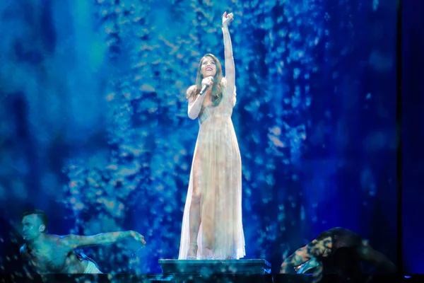 Demy de Grèce au Concours Eurovision de la chanson — Stock Photo