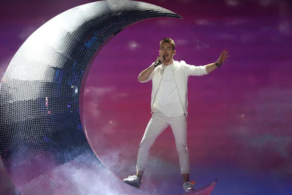 Nathan trent aus Österreich Eurovision 2017 — Stockfoto