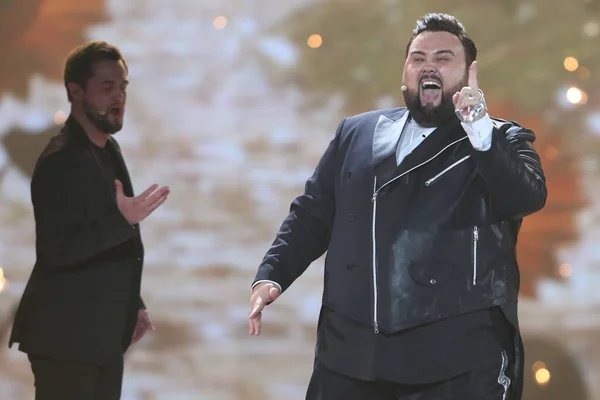 Jacques Houdek desde Croatia Eurovision 2017 - foto de stock