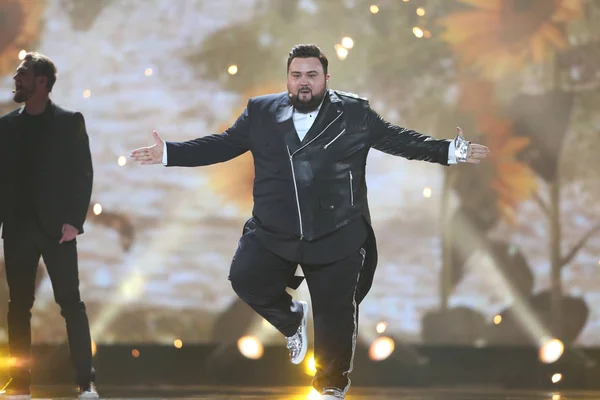 Jacques Houdek desde Croatia Eurovision 2017 - foto de stock