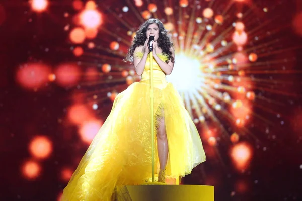 Timebelle desde Switzerland Eurovision 2017 - foto de stock