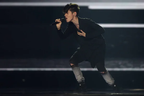 Kristian Kostov da Bulgaria Eurovisione 2017 — Foto stock