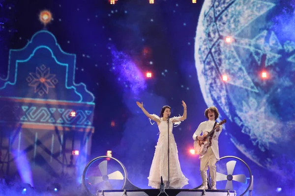 Naviband from Belarus  Eurovision 2017 — Stock Photo