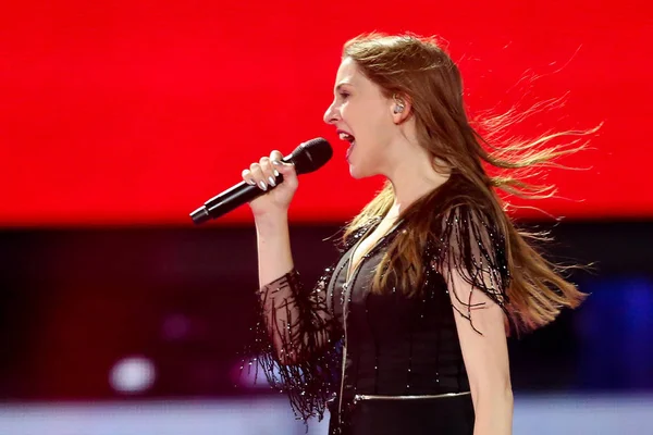 Jana Burceska desde Macedonia Eurovision 2017 - foto de stock