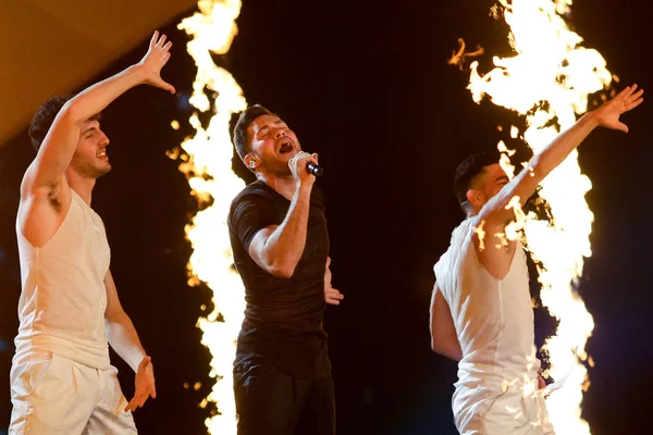 Imri Ziv desde Israel Eurovisión 2017 - foto de stock