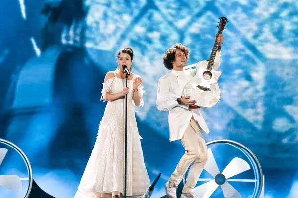 NAVI Band de Belarús Eurovisión 2017 - foto de stock