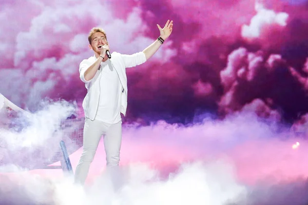 Nathan trent aus Österreich Eurovision 2017 — Stockfoto