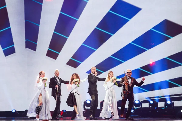 Солнечный проект от Moldova Eurovision 2017 — стоковое фото