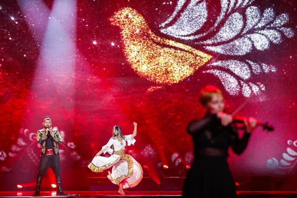 Joci Papai desde Hungary Eurovision 2017 - foto de stock