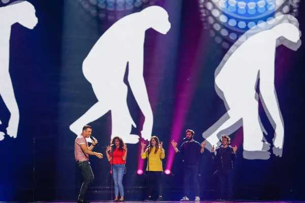 Francesco Gabbani d'Italie Eurovision 2017 — Photo de stock