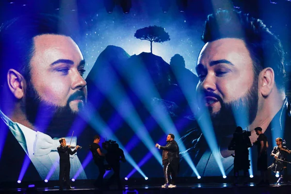 Jacques Houdek desde Croatia Eurovision 2017 - foto de stock