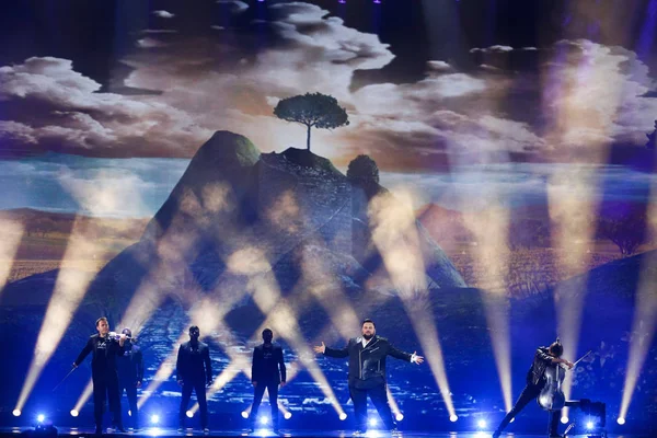 Jacques Houdek da Croácia Eurovisão 2017 — Fotografia de Stock