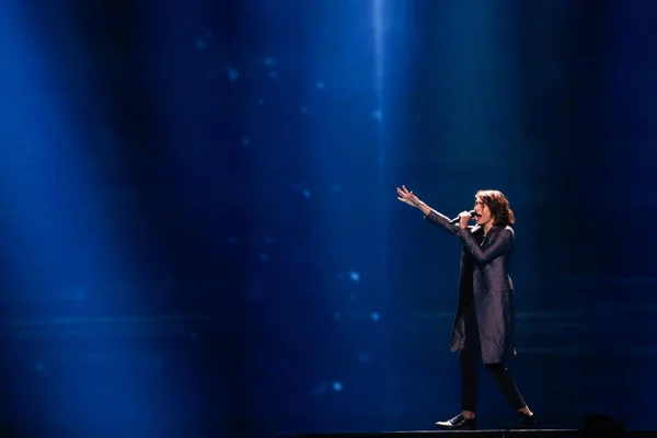 Isaiah Firebrace from Australia Eurovision 2017 — Stock Photo