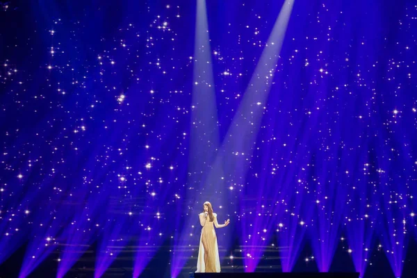 Demy de Grecia Eurovisión 2017 - foto de stock