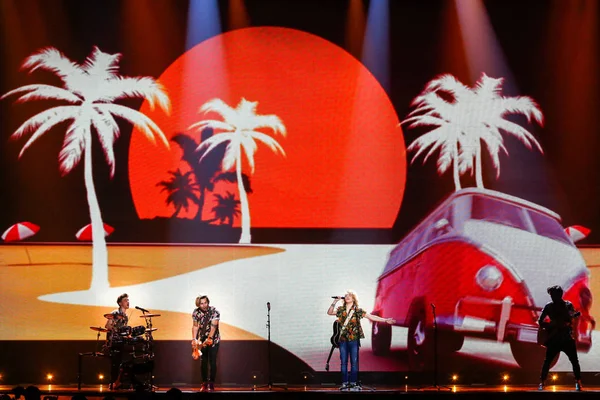 Manel Navarro desde España Eurovisión 2017 - foto de stock