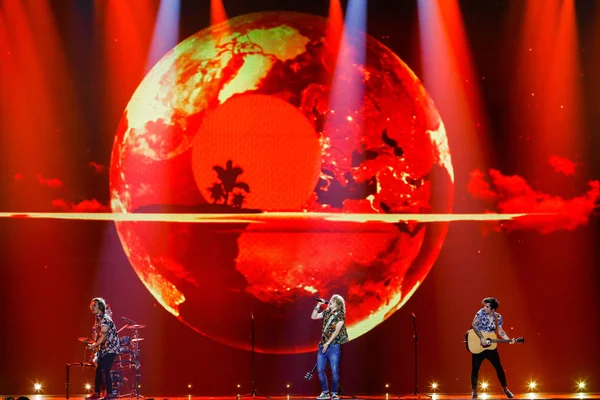 Манель Наварро из Испании Eurovision 2017 — стоковое фото