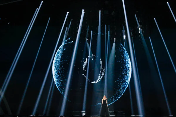 Blanche desde Belgium Eurovision 2017 - foto de stock