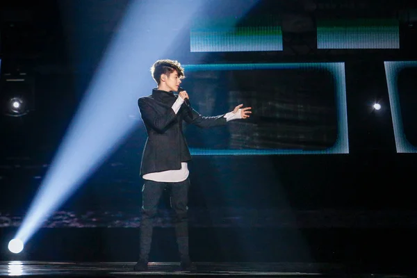 Kristian Kostov da Bulgária Eurovisão 2017 — Fotografia de Stock