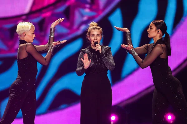 Artsvik desde Armenia Eurovision 2017 - foto de stock